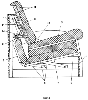 Схема кресла-кровати
