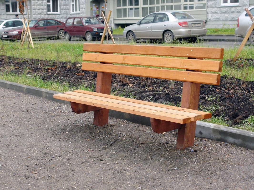 Деревянные скамейки своими руками из бруса 39